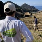 松崎町・石部棚田の畦切り2026